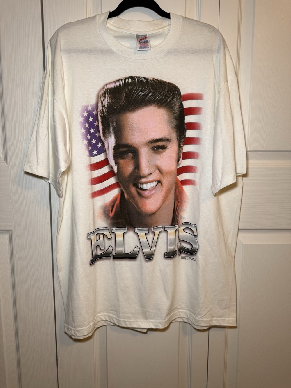 1996 Elvis Presley American Flag Tee XL Jerzees